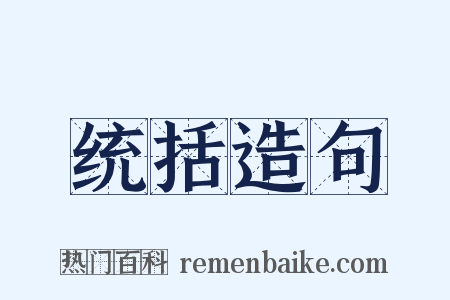 统括造句是什么意思的图片